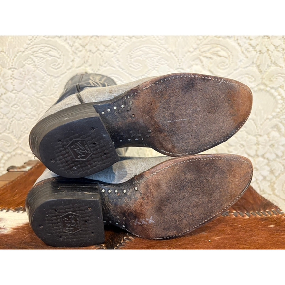 Vintage Black Label Tony Lama Cowboy Boots size 7 B women’s size 8 1/2 - Picture 10 of 10